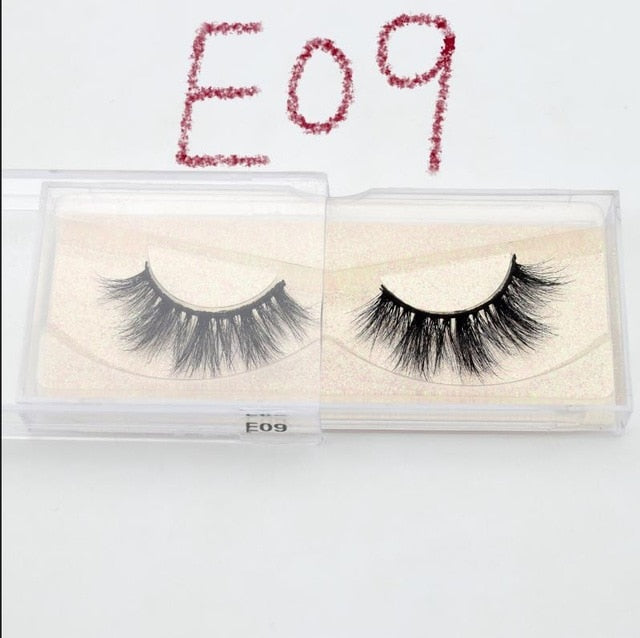 Visofree Eyelashes 3D Mink Lashes natural handmade  volume soft lashes long eyelash  extension real mink eyelash for makeup E01