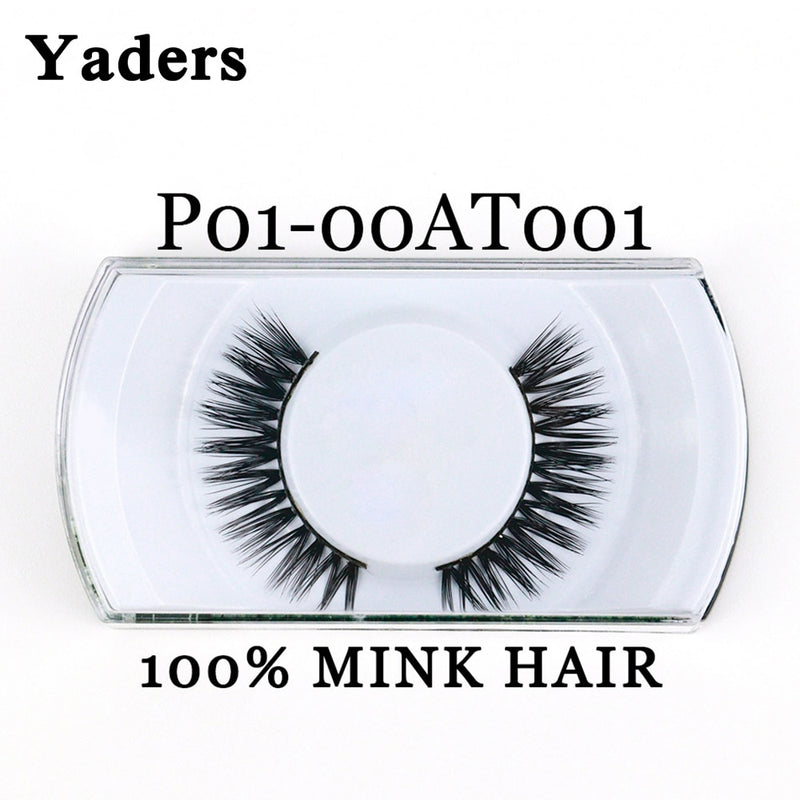 Yaders Faux Mink Eyelashes Natural False Eyelashes Dramatic 3D Mink Lashes Long Lasting Eye Lashes Make Up Fake Eyelashes OAAAA