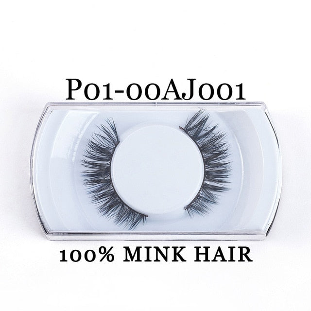 Yaders Faux Mink Eyelashes Natural False Eyelashes Dramatic 3D Mink Lashes Long Lasting Eye Lashes Make Up Fake Eyelashes OAAAA