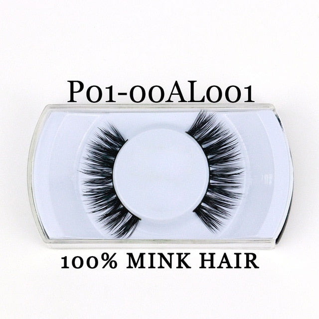 Yaders Faux Mink Eyelashes Natural False Eyelashes Dramatic 3D Mink Lashes Long Lasting Eye Lashes Make Up Fake Eyelashes OAAAA