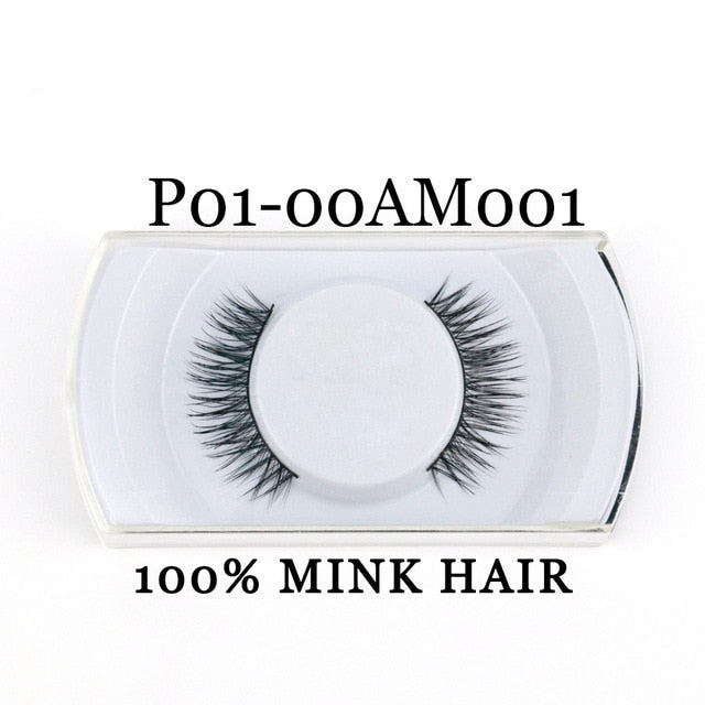 Yaders Faux Mink Eyelashes Natural False Eyelashes Dramatic 3D Mink Lashes Long Lasting Eye Lashes Make Up Fake Eyelashes OAAAA