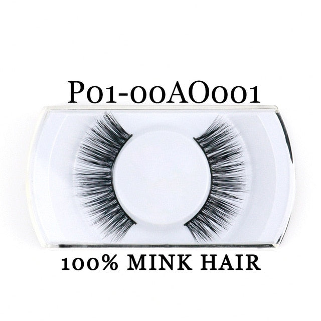 Yaders Faux Mink Eyelashes Natural False Eyelashes Dramatic 3D Mink Lashes Long Lasting Eye Lashes Make Up Fake Eyelashes OAAAA
