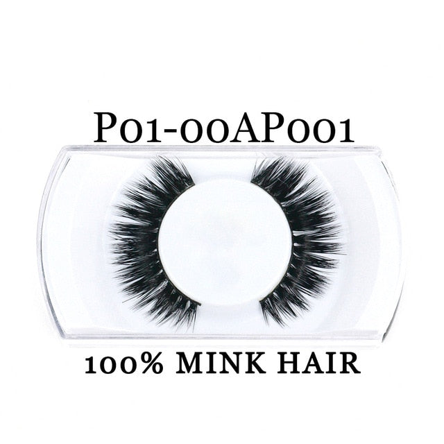 Yaders Faux Mink Eyelashes Natural False Eyelashes Dramatic 3D Mink Lashes Long Lasting Eye Lashes Make Up Fake Eyelashes OAAAA