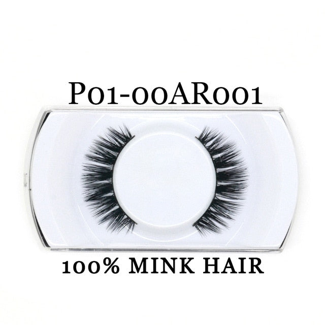 Yaders Faux Mink Eyelashes Natural False Eyelashes Dramatic 3D Mink Lashes Long Lasting Eye Lashes Make Up Fake Eyelashes OAAAA