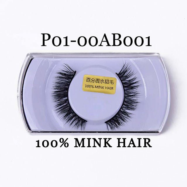 Yaders Faux Mink Eyelashes Natural False Eyelashes Dramatic 3D Mink Lashes Long Lasting Eye Lashes Make Up Fake Eyelashes OAAAA