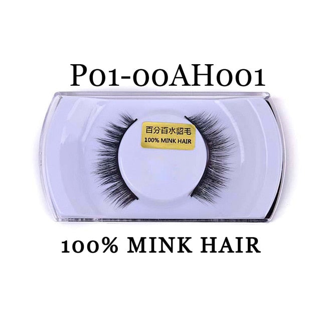 Yaders Faux Mink Eyelashes Natural False Eyelashes Dramatic 3D Mink Lashes Long Lasting Eye Lashes Make Up Fake Eyelashes OAAAA